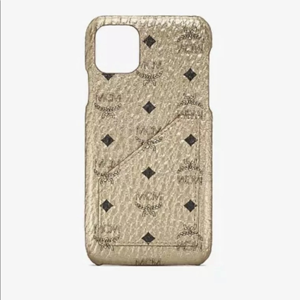 MCM iPhone 11 Pro Max Case Gold  $145+ Tax